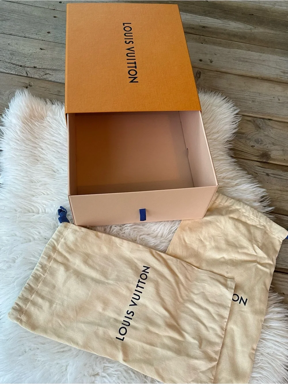 Empty Louis Vuitton Box + 2 Dust Bags